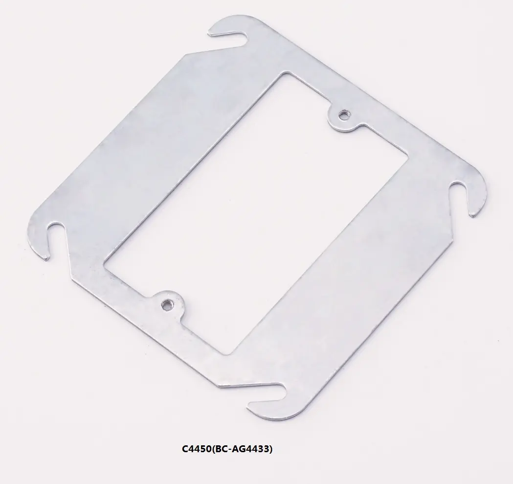 4" Square Single Gang Device Rings